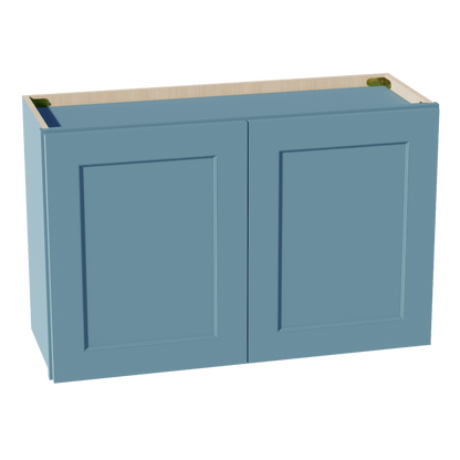 TG - W3321: Soft Green Shaker 33"W x 21"H 2 Doors Standard Wall Bridge Cabinet - NextCabinets