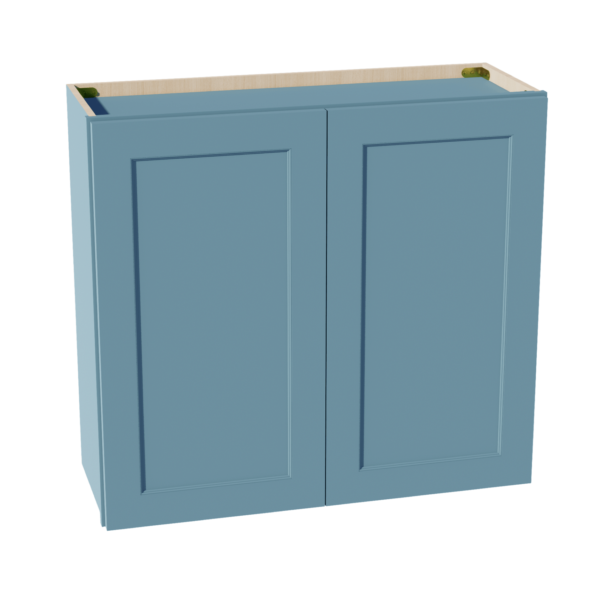 TG - W3330: Soft Green Shaker 33"W x 30"H 2 Doors & 2 Shelves Standard Wall Cabinet - NextCabinets