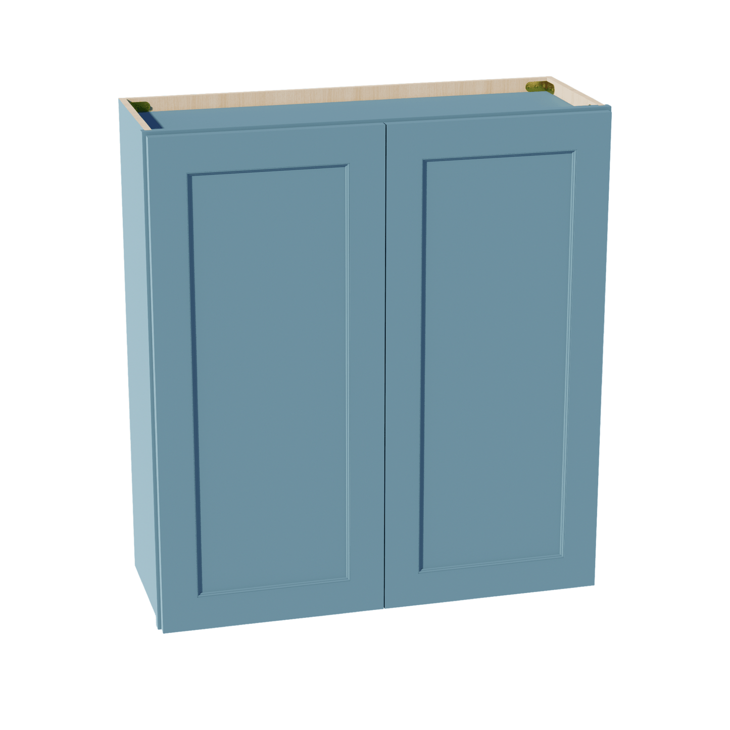 TG - W3336: Soft Green Shaker 33"W x 36"H 2 Doors & 2 Shelves Standard Wall Cabinet - NextCabinets