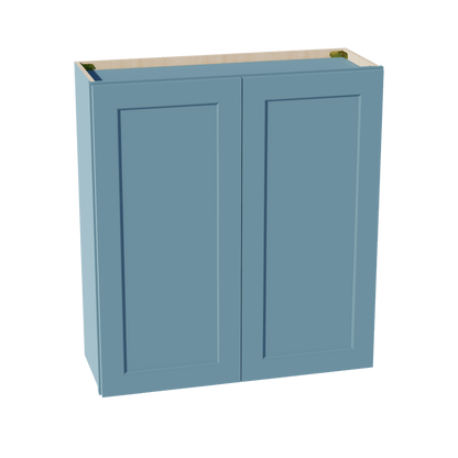 TG - W3336: Soft Green Shaker 33"W x 36"H 2 Doors & 2 Shelves Standard Wall Cabinet - NextCabinets