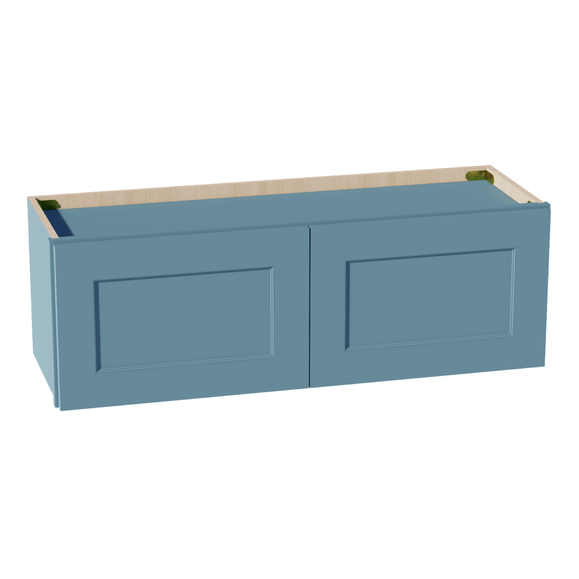TG - W3612: Soft Green Shaker 36"W x 12"H 2 Doors Standard Wall Bridge Cabinet - NextCabinets