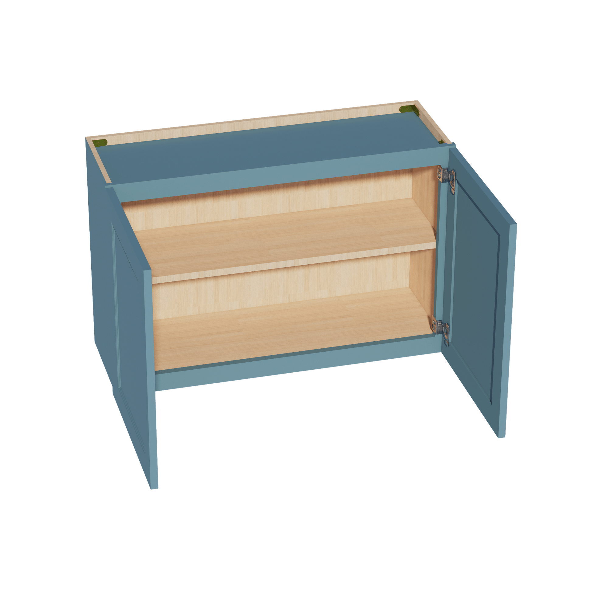 TG - W3624: Soft Green Shaker 36"W x 24"H 2 Doors Standard Wall Bridge Cabinet - NextCabinets