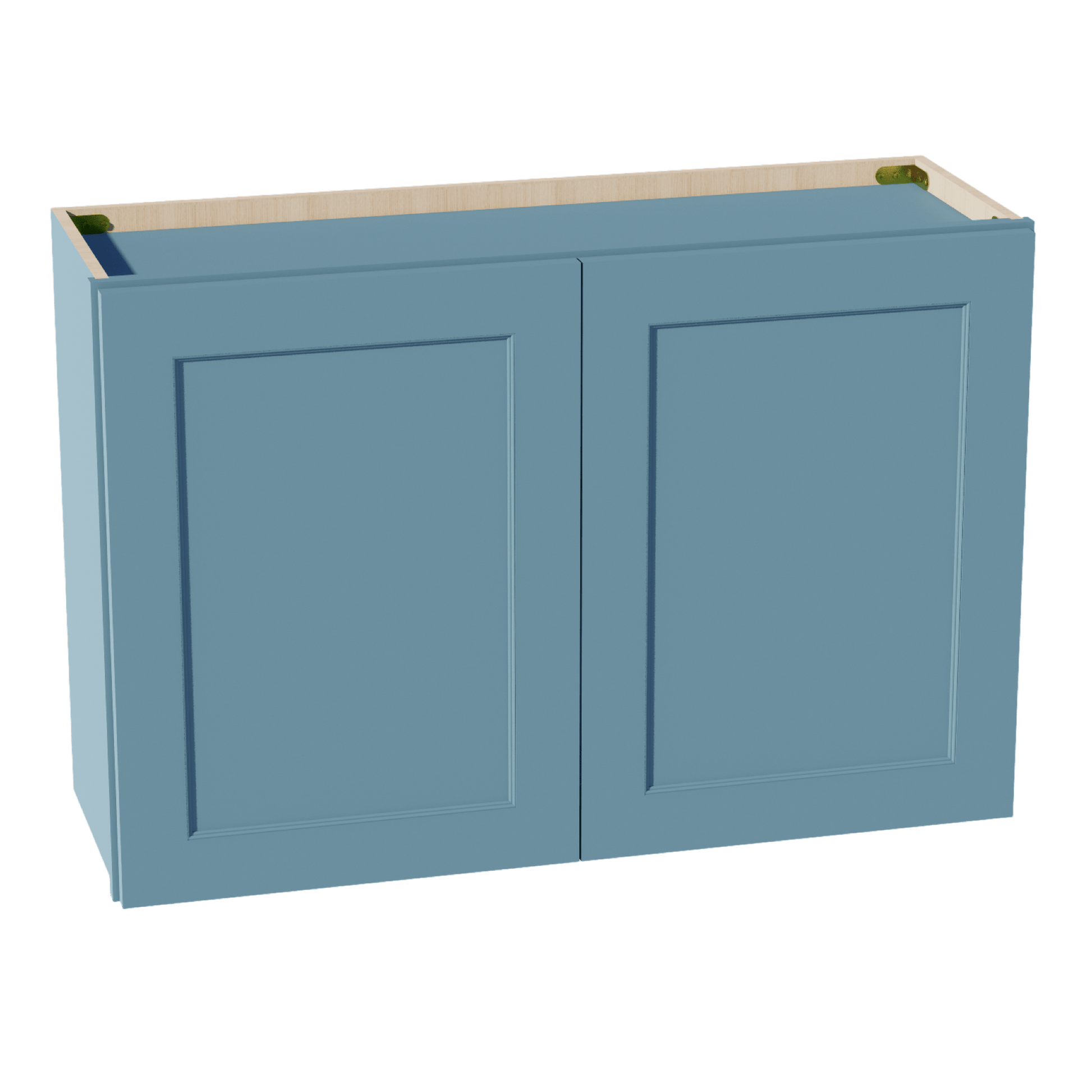 TG - W3624: Soft Green Shaker 36"W x 24"H 2 Doors Standard Wall Bridge Cabinet - NextCabinets