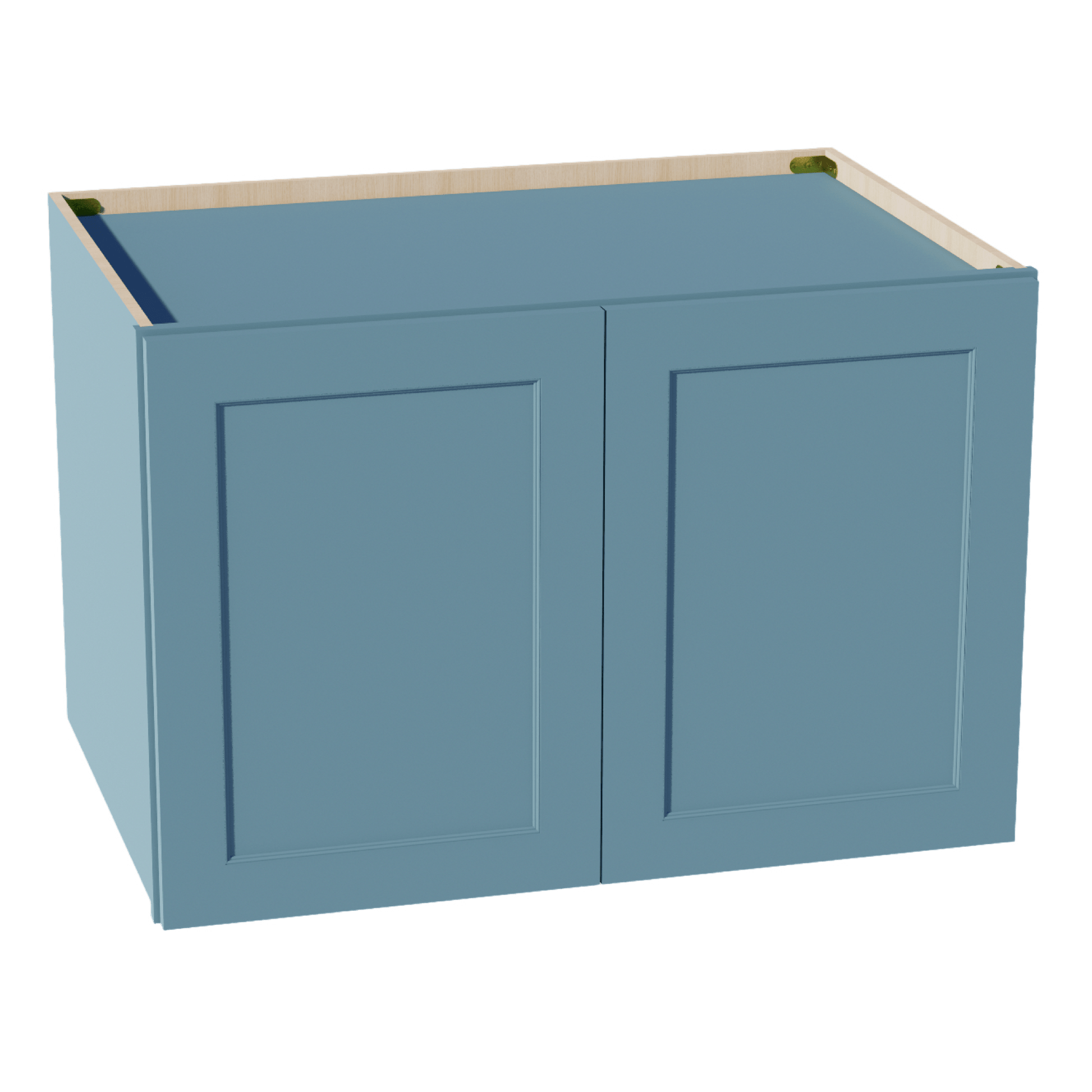 TG - W362424: Soft Green Shaker 36"W x 24"H x 24"D 2 Doors & 1 Shelf Standard Bridge Wall Cabinet - NextCabinets
