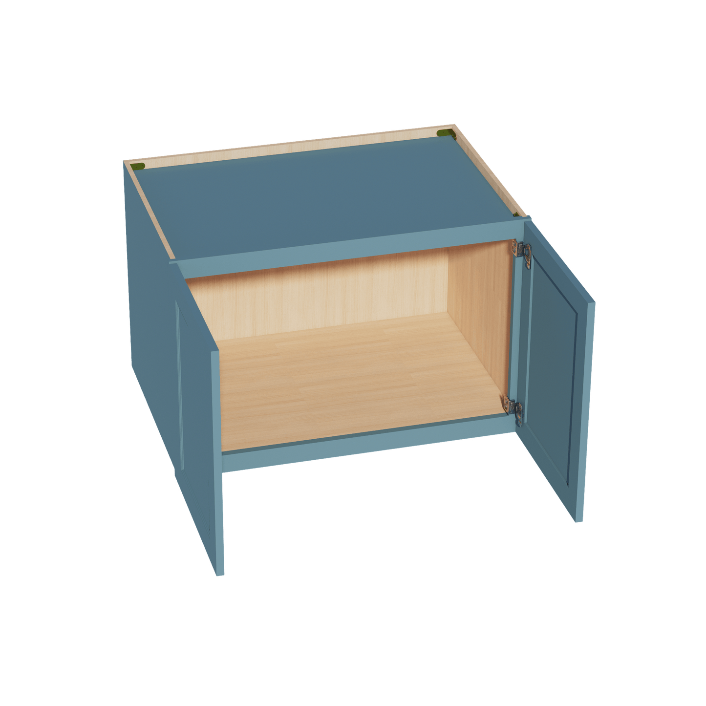 TG - W362424: Soft Green Shaker 36"W x 24"H x 24"D 2 Doors & 1 Shelf Standard Bridge Wall Cabinet - NextCabinets