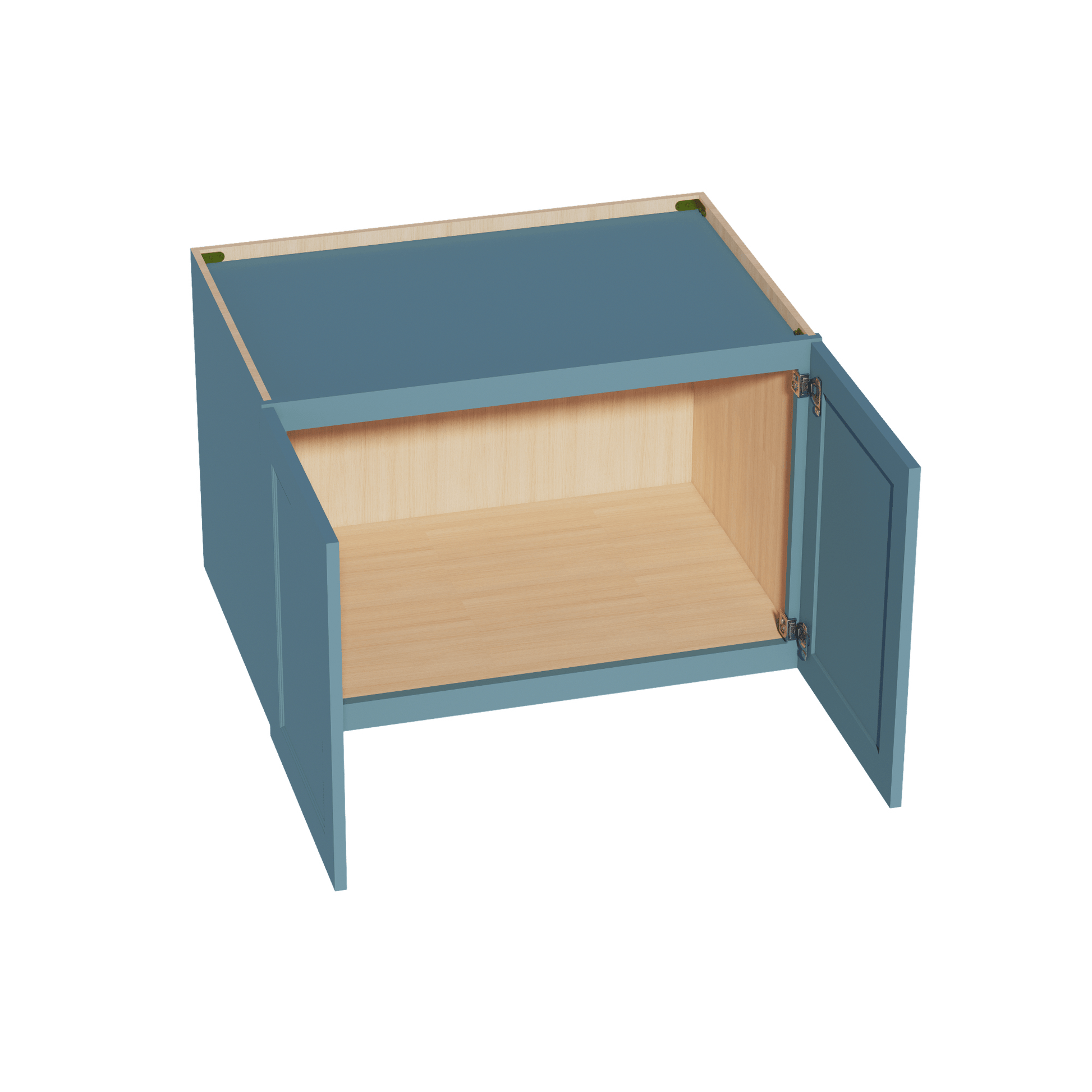 TG - W362424: Soft Green Shaker 36"W x 24"H x 24"D 2 Doors & 1 Shelf Standard Bridge Wall Cabinet - NextCabinets