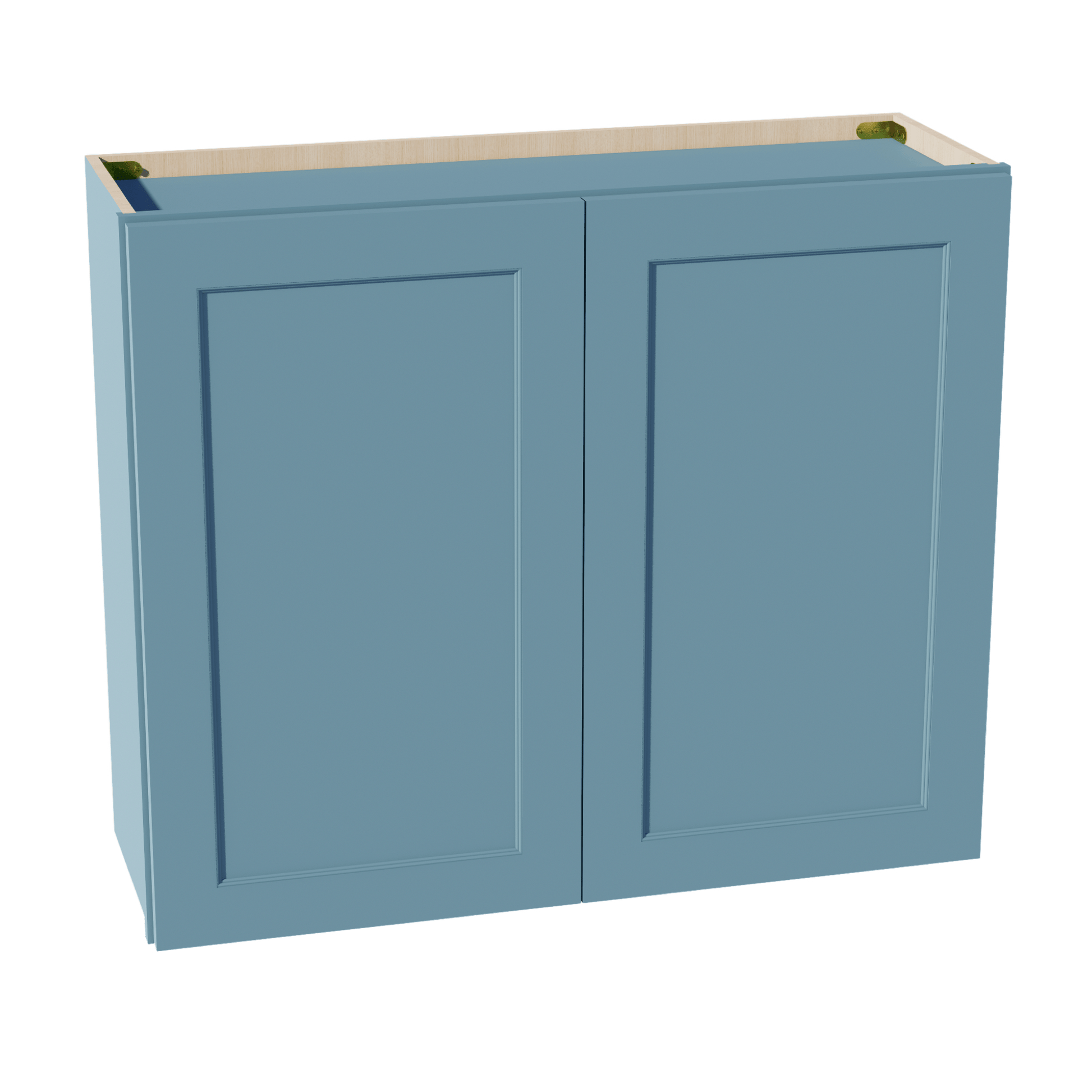 TG - W3630: Soft Green Shaker 36"W x 30"H 2 Doors & 2 Shelves Standard Wall Cabinet - NextCabinets