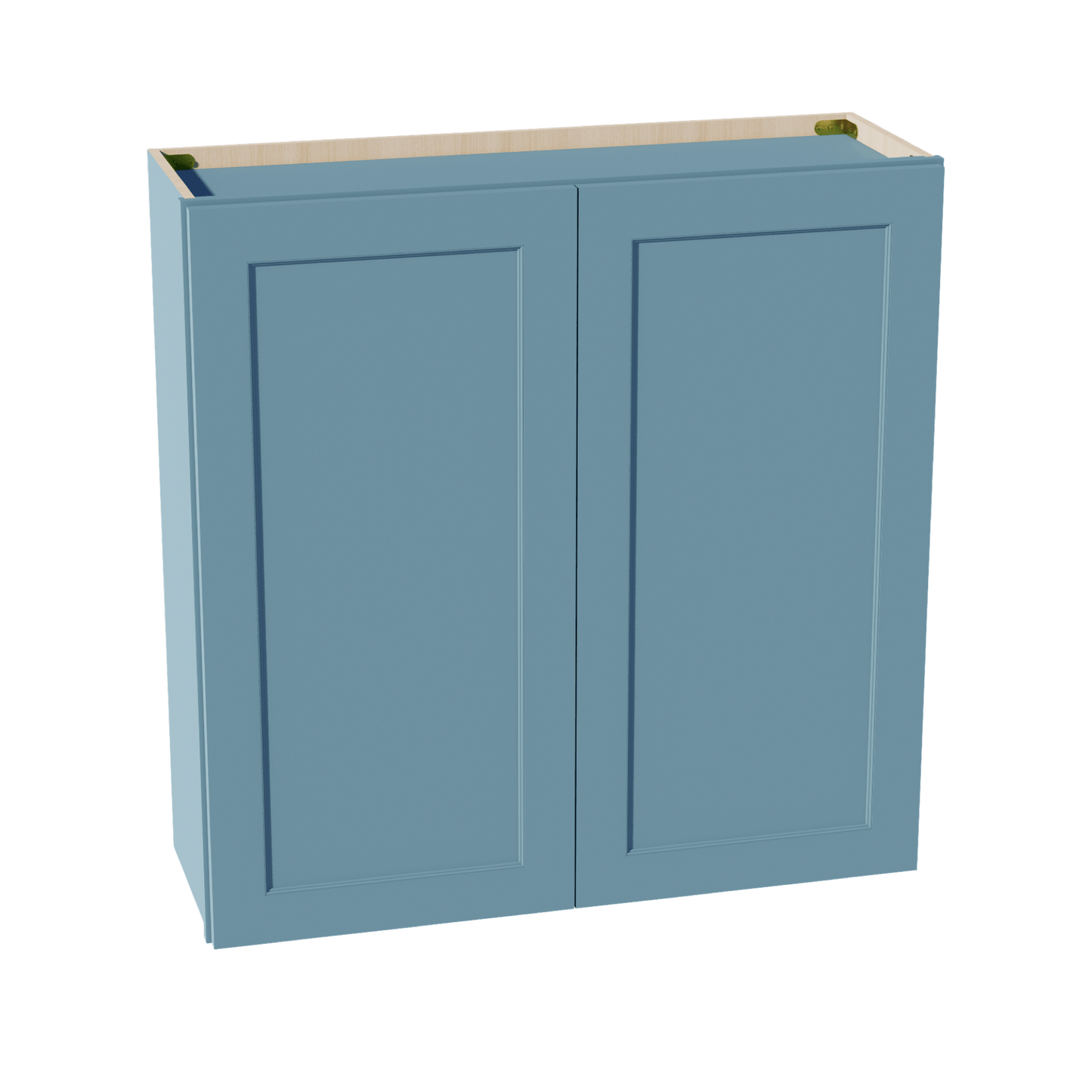TG - W3636: Soft Green Shaker 36"W x 36"H 2 Doors & 2 Shelves Standard Wall Cabinet - NextCabinets