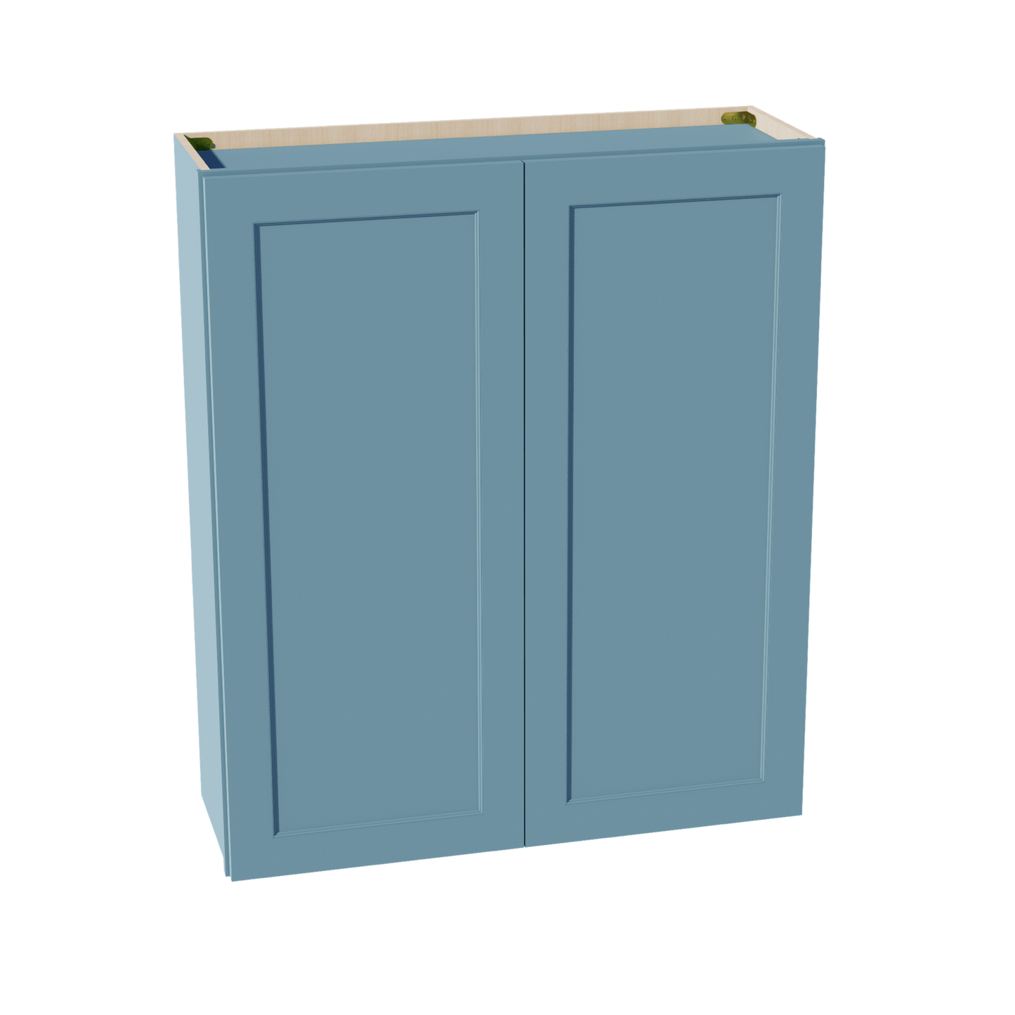 TG - W3642: Soft Green Shaker 36"W x 42"H 2 Doors & 3 Shelves Standard Wall Cabinet - NextCabinets
