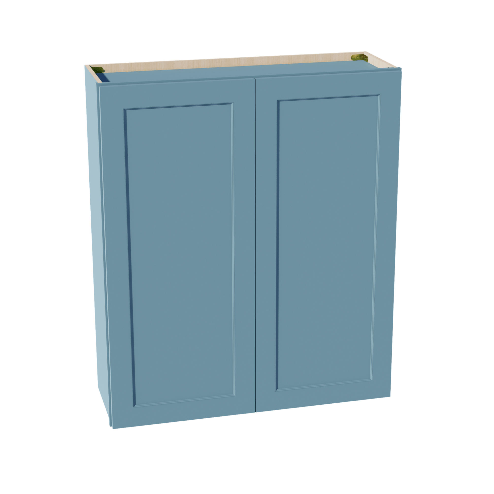 TG - W3642: Soft Green Shaker 36"W x 42"H 2 Doors & 3 Shelves Standard Wall Cabinet - NextCabinets