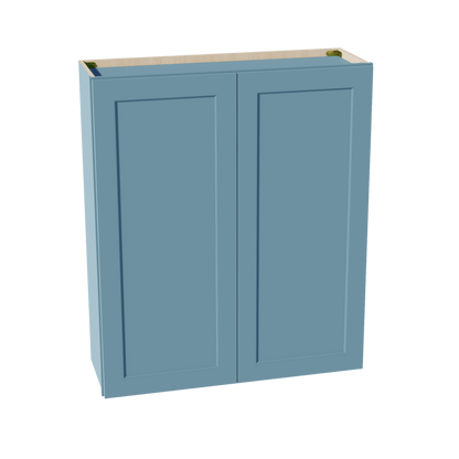 TG - W3642: Soft Green Shaker 36"W x 42"H 2 Doors & 3 Shelves Standard Wall Cabinet - NextCabinets