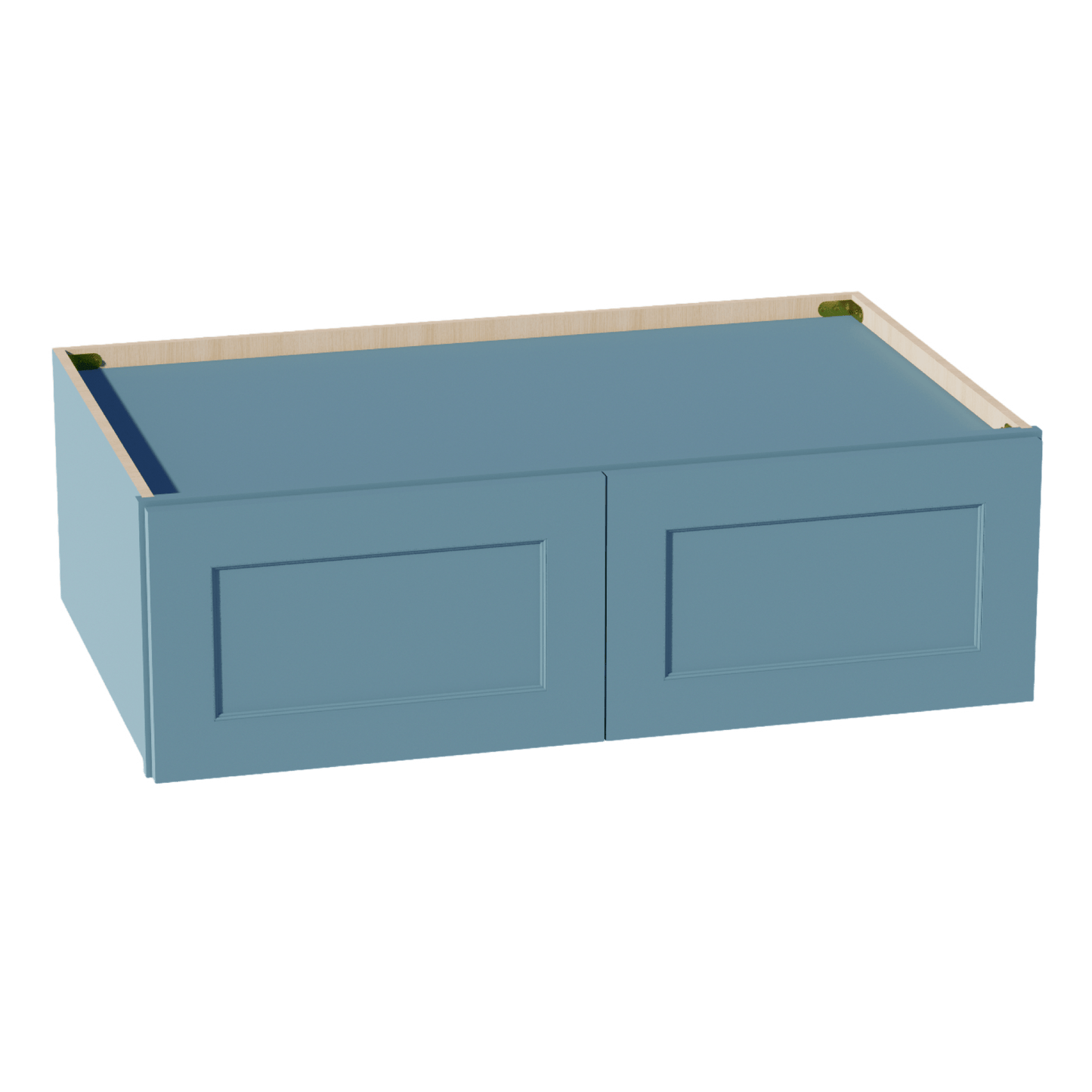 TG - W391224: Soft Green Shaker 39"W x 12"H x 24"D 2 Doors Standard Bridge Wall Cabinet - NextCabinets