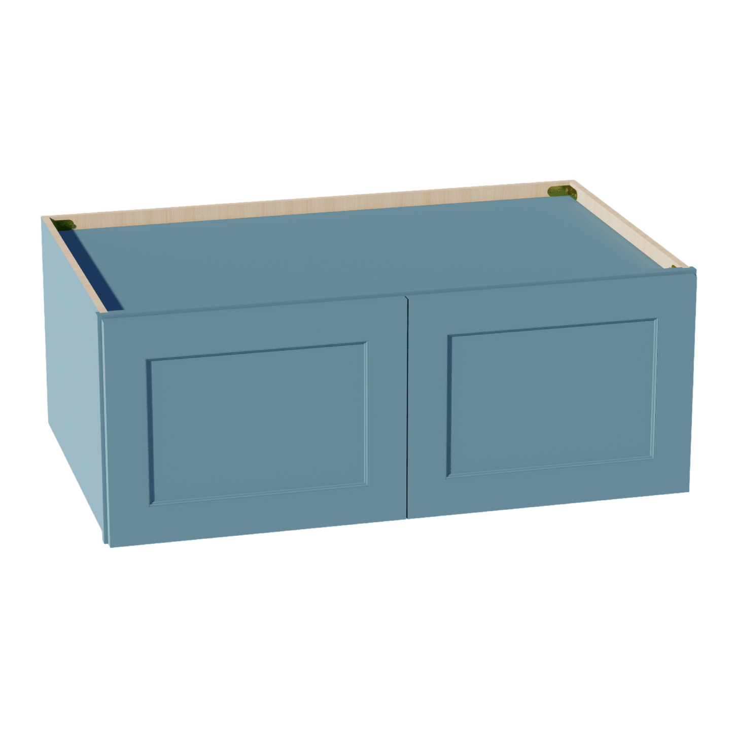 TG - W391524: Soft Green Shaker 39"W x 15"H x 24"D 2 Doors Standard Bridge Wall Cabinet - NextCabinets