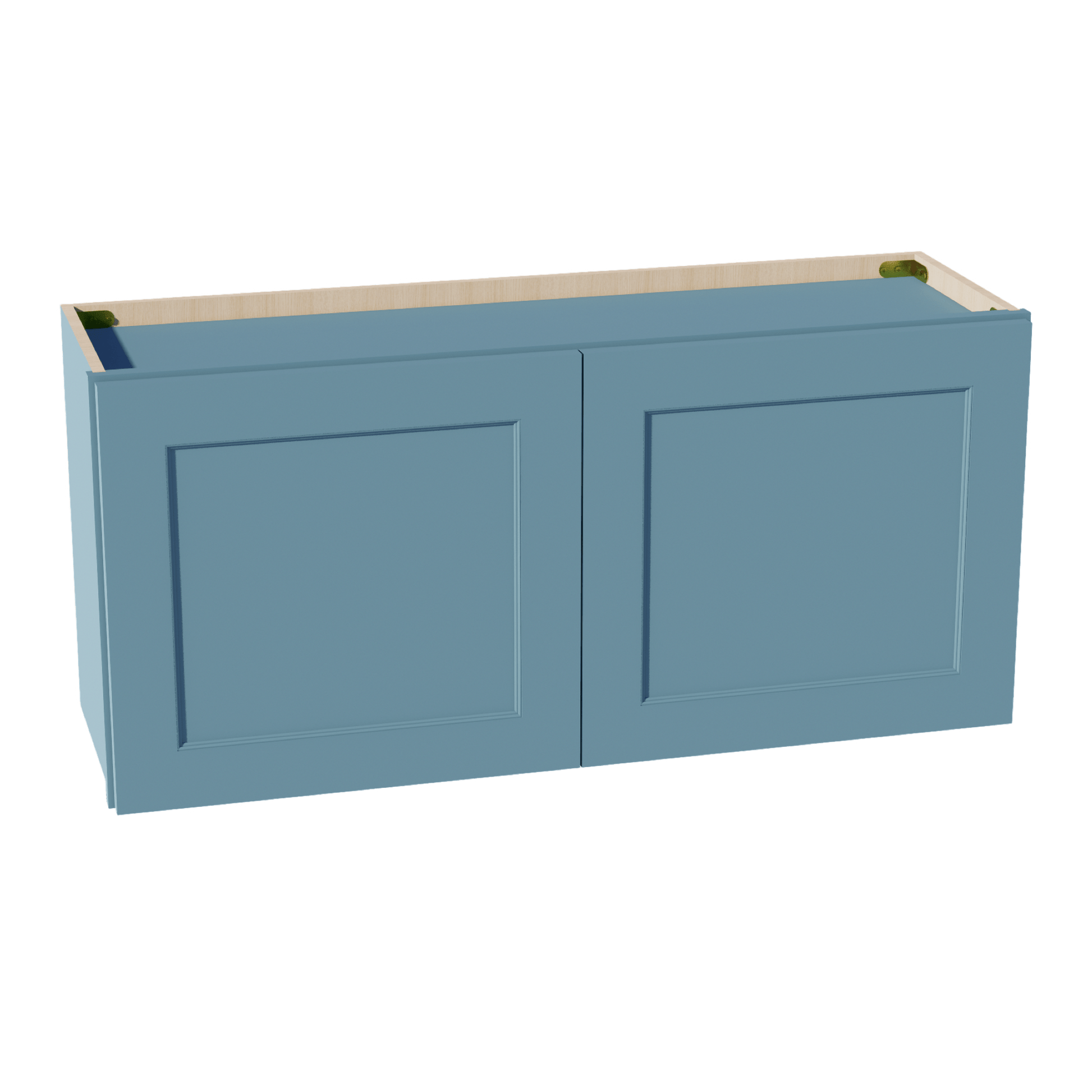 TG - W3918: Soft Green Shaker 39"W x 18"H 2 Doors Standard Wall Bridge Cabinet - NextCabinets