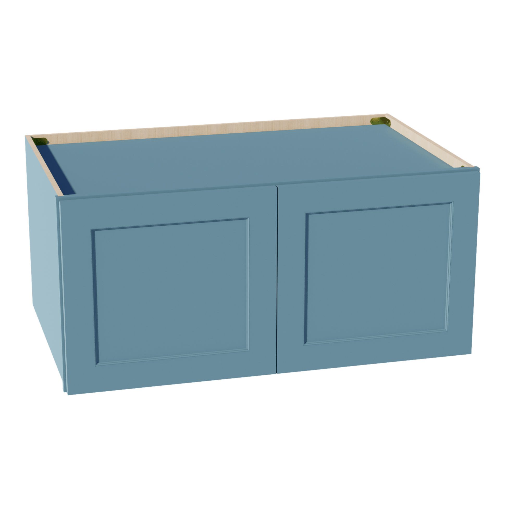 TG - W391824: Soft Green Shaker 39"W x 18"H x 24"D 2 Doors Standard Bridge Wall Cabinet - NextCabinets