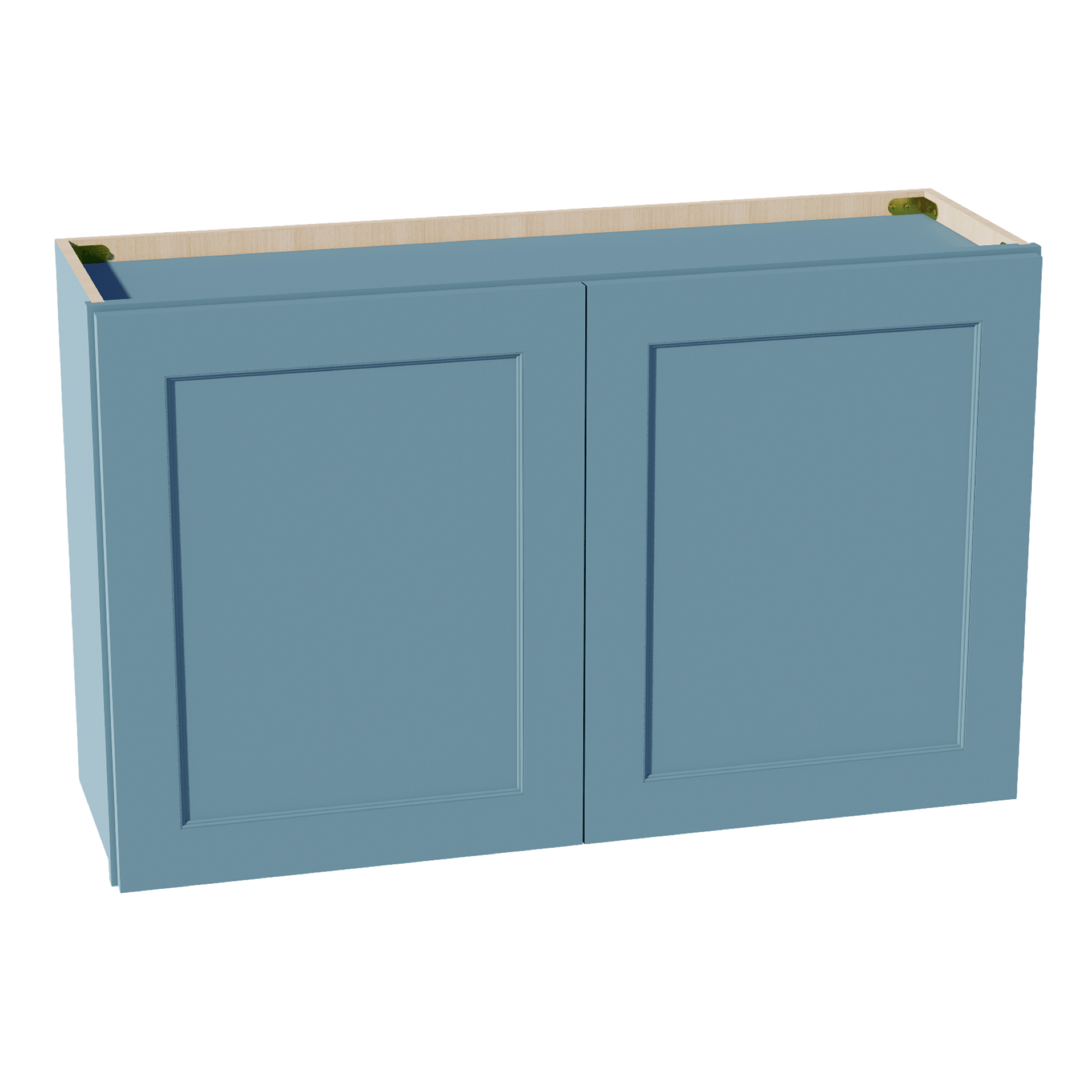 TG - W3924: Soft Green Shaker 39"W x 24"H 2 Doors Standard Wall Bridge Cabinet - NextCabinets