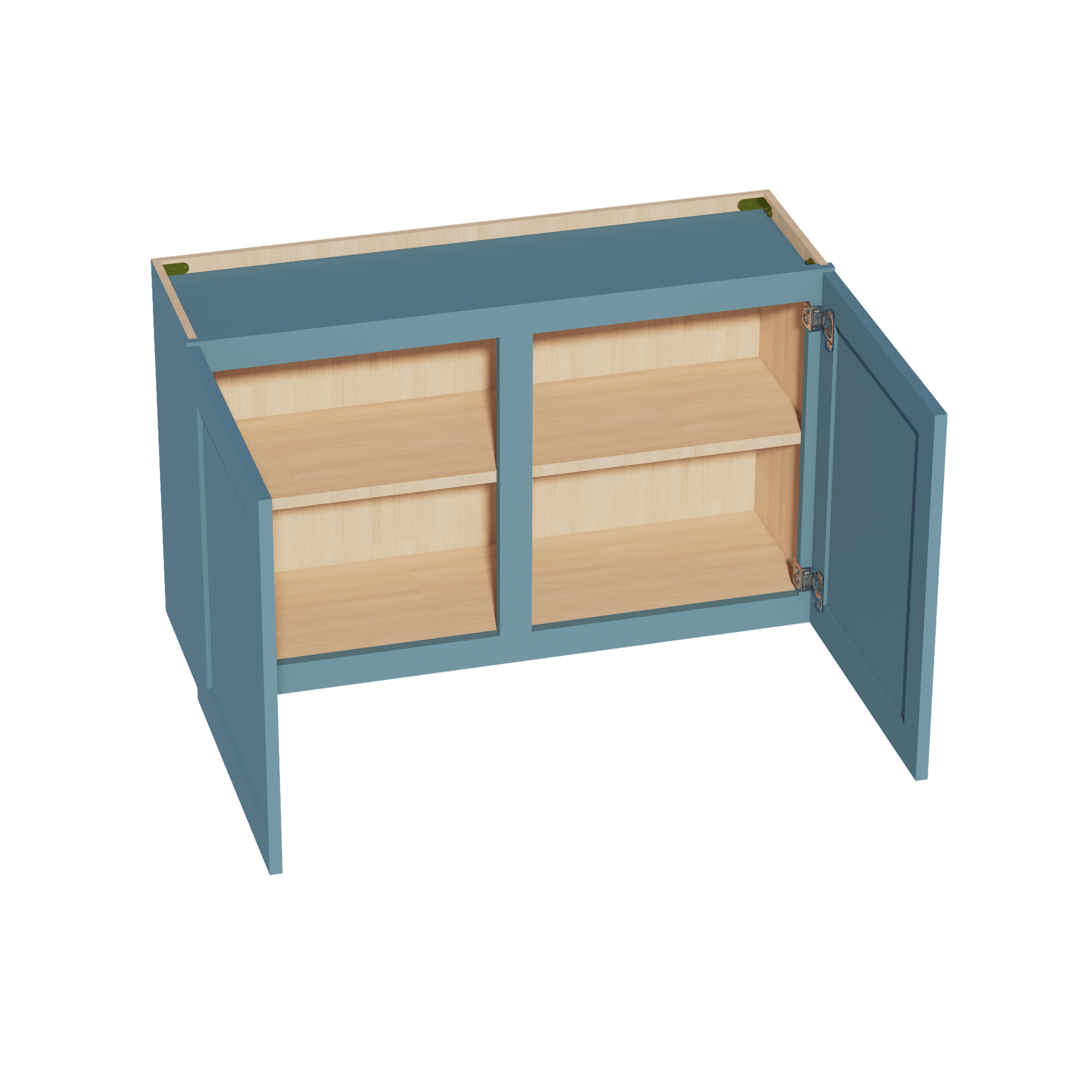 TG - W3924: Soft Green Shaker 39"W x 24"H 2 Doors Standard Wall Bridge Cabinet - NextCabinets