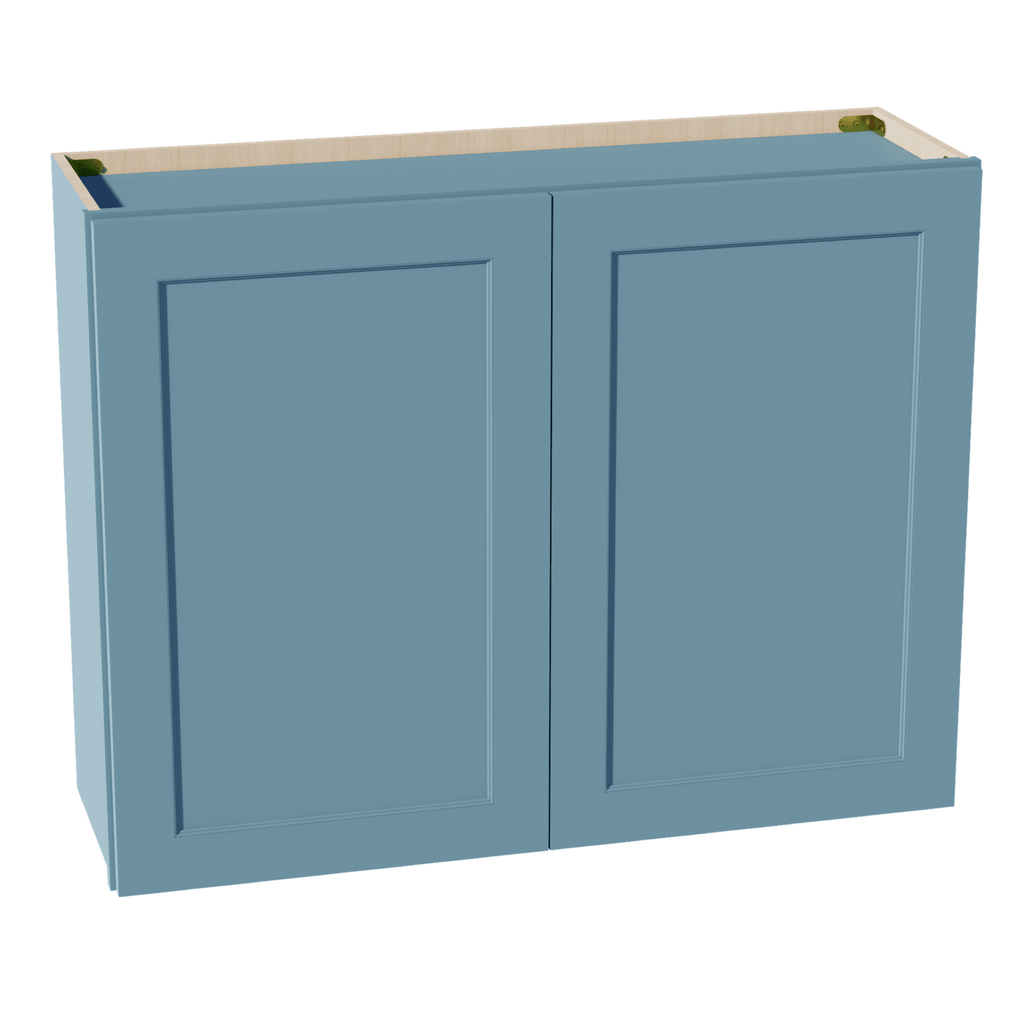 TG - W3930: Soft Green Shaker 39"W x 30"H 2 Doors & 2 Shelves Standard Wall Cabinet - NextCabinets