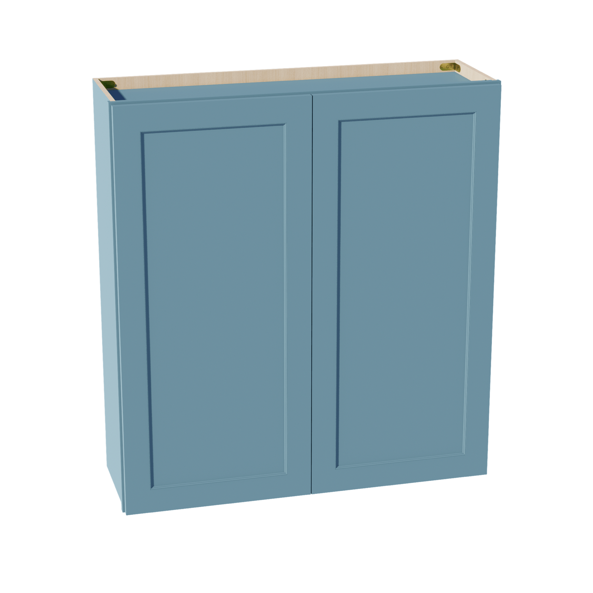 TG - W3942: Soft Green Shaker 39"W x 42"H 2 Doors & 3 Shelves Standard Wall Cabinet - NextCabinets