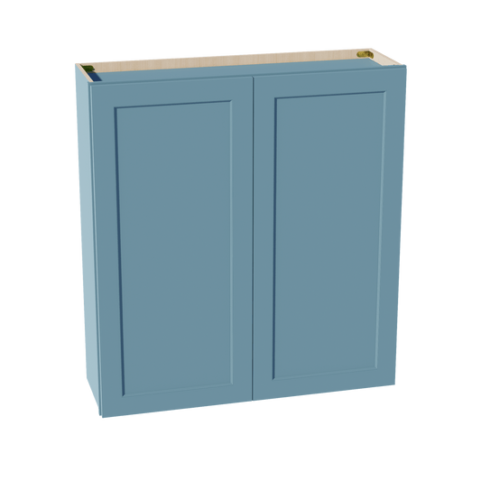 TG - W3942: Soft Green Shaker 39"W x 42"H 2 Doors & 3 Shelves Standard Wall Cabinet - NextCabinets