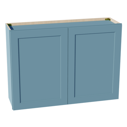 TG - W4230: Soft Green Shaker 42"W x 30"H 2 Doors & 2 Shelves Standard Wall Cabinet - NextCabinets