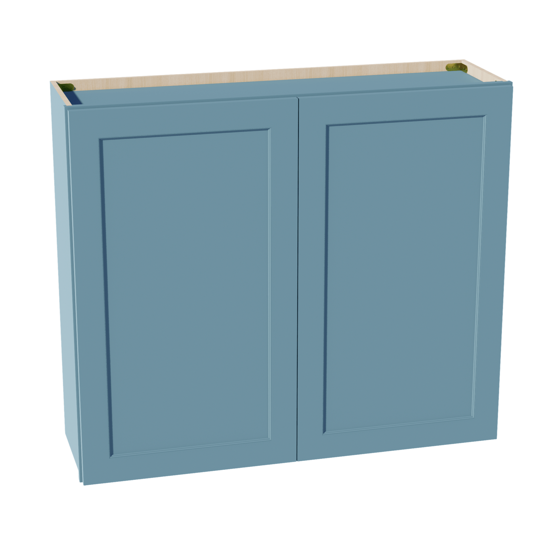 TG - W4236: Soft Green Shaker 42"W x 36"H 2 Doors & 2 Shelves Standard Wall Cabinet - NextCabinets