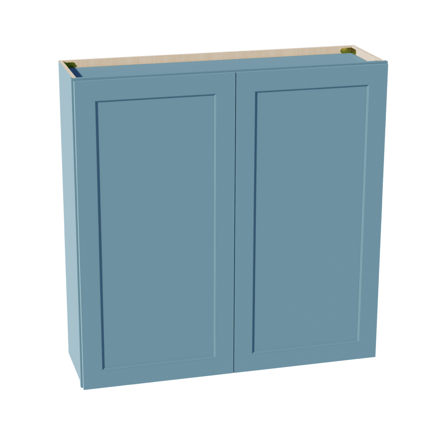 TG - W4242: Soft Green Shaker 42"W x 42"H 2 Doors & 3 Shelves Standard Wall Cabinet - NextCabinets