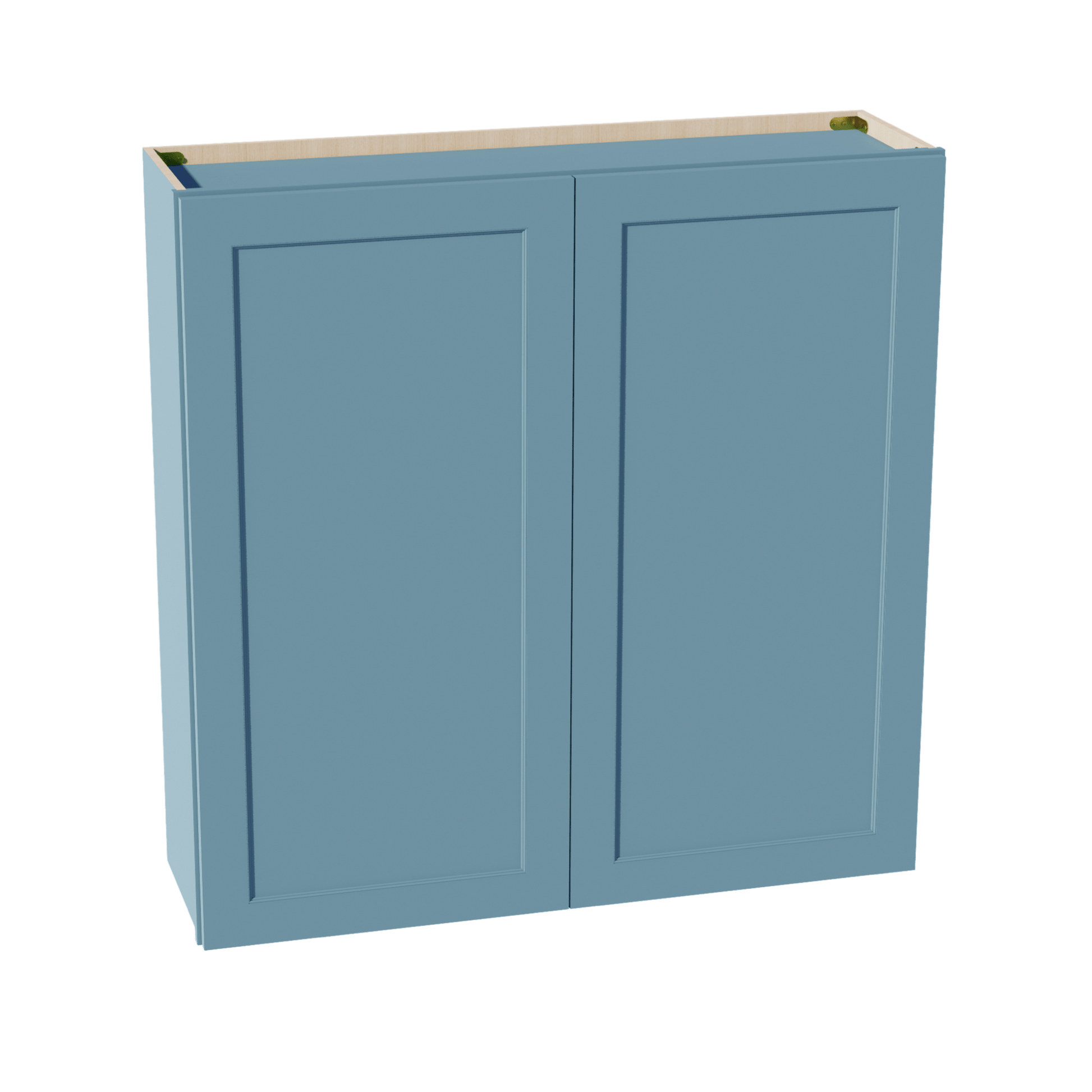 TG - W4242: Soft Green Shaker 42"W x 42"H 2 Doors & 3 Shelves Standard Wall Cabinet - NextCabinets