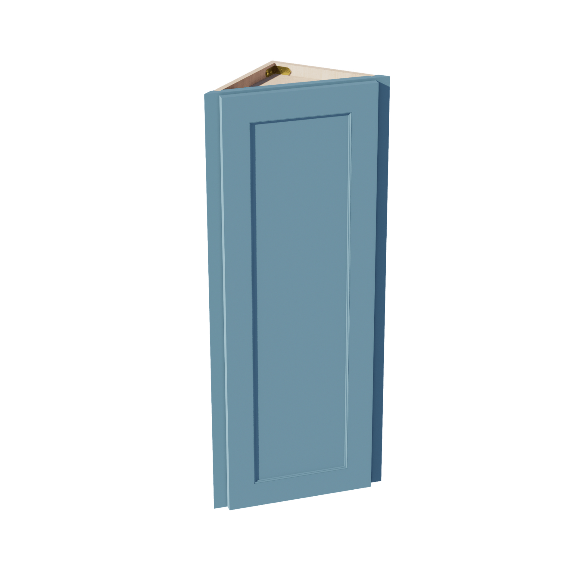 TG - WAE1242: Soft Green Shaker 12"W x 42"H x 12"D 1 Door & 3 Shelves Wall Angle End Cabinet - NextCabinets