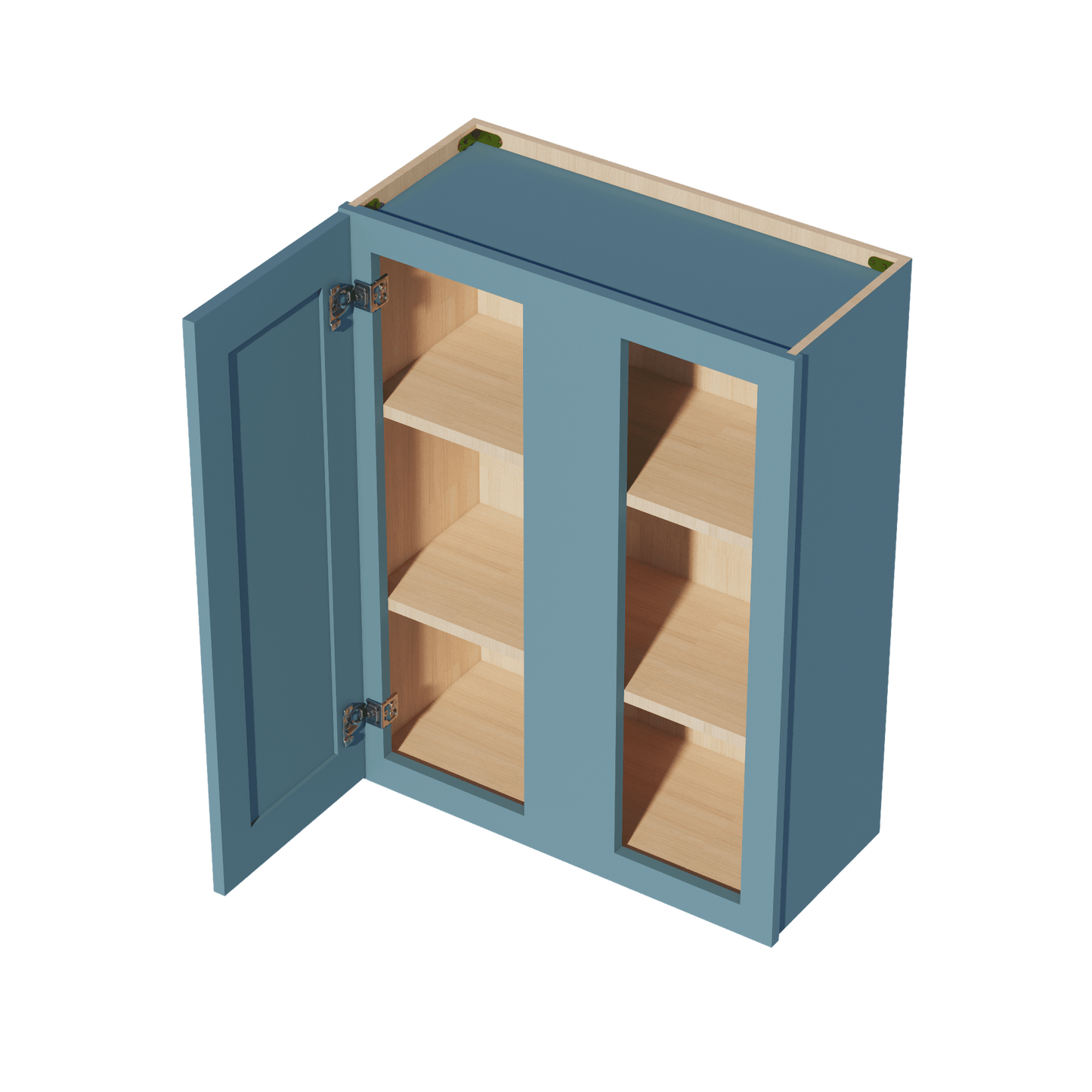 TG - WBC2736: Soft Green Shaker 27"W x 36"H 1 Door & 2 Shelves Wall Blind Corner Cabinets - NextCabinets