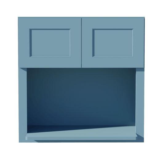 TG - WM3030: Soft Green Shaker 30"W x 30"H 2 Doors Wall Built - in Microwave Cabinets - NextCabinets