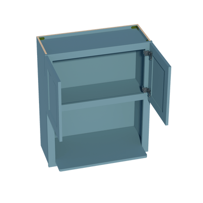 TG - WM3036: Soft Green Shaker 30"W x 36"H 2 Doors Wall Built - in Microwave Cabinets - NextCabinets