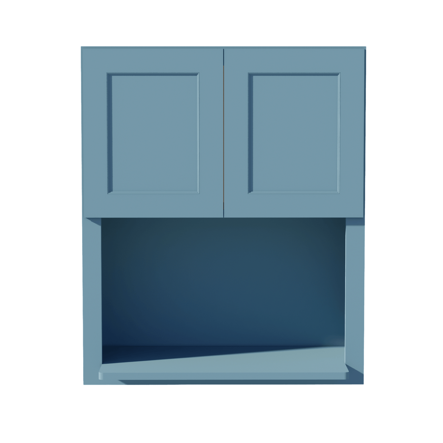 TG - WM3036: Soft Green Shaker 30"W x 36"H 2 Doors Wall Built - in Microwave Cabinets - NextCabinets