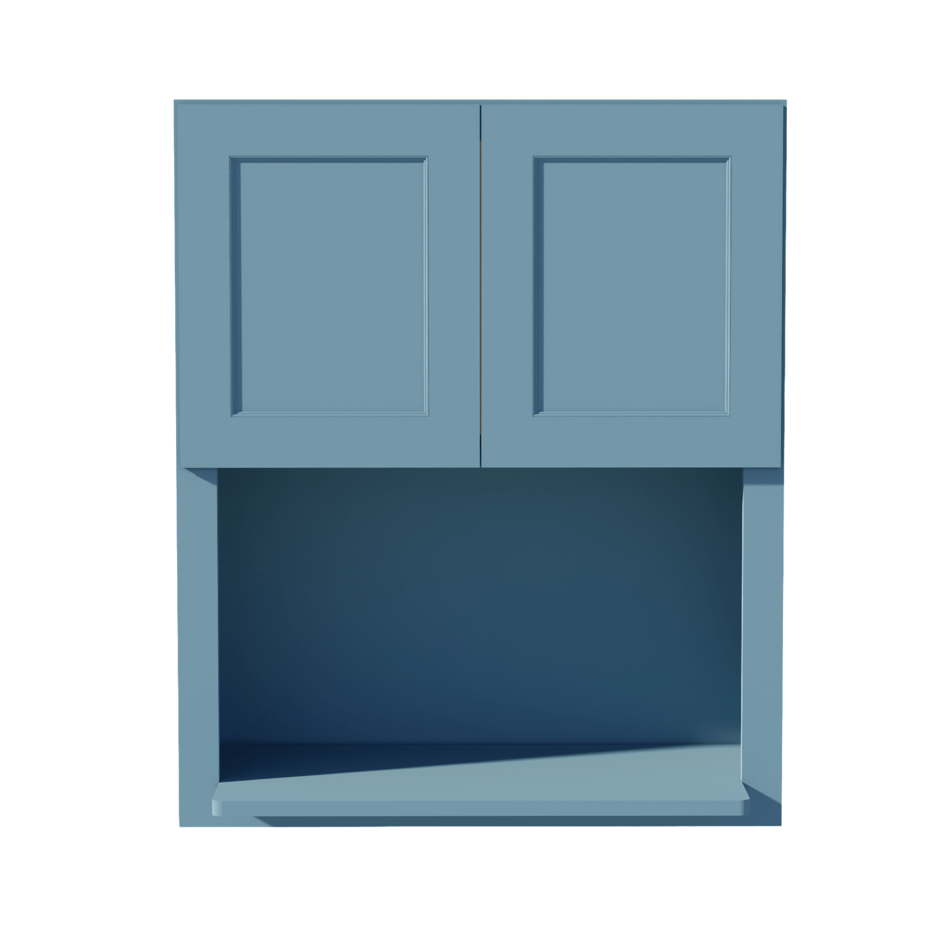 TG - WM3036: Soft Green Shaker 30"W x 36"H 2 Doors Wall Built - in Microwave Cabinets - NextCabinets