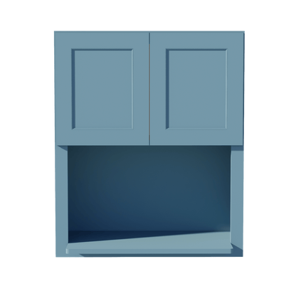 TG - WM3036: Soft Green Shaker 30"W x 36"H 2 Doors Wall Built - in Microwave Cabinets - NextCabinets