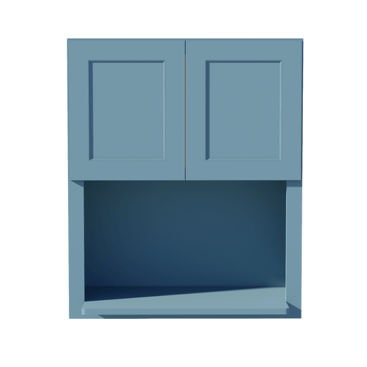 TG - WM3036: Soft Green Shaker 30"W x 36"H 2 Doors Wall Built - in Microwave Cabinets - NextCabinets