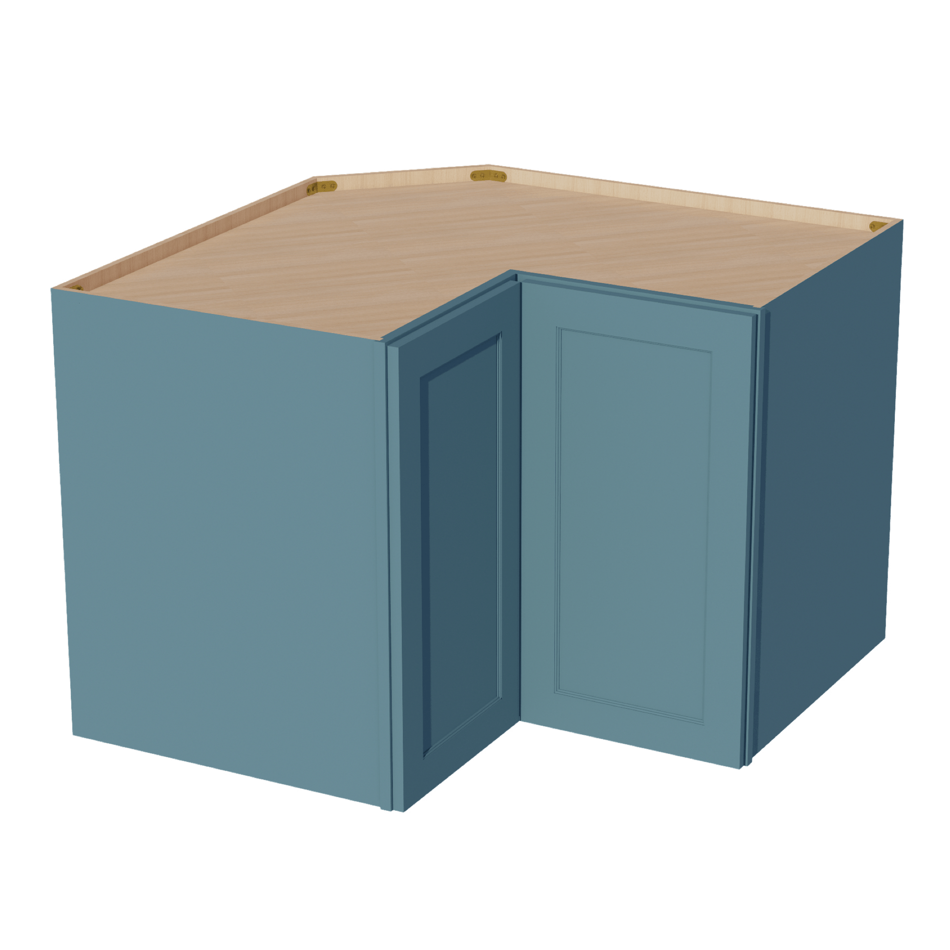 TG - WPC2430: Soft Green Shaker 24"W x 30"H 1 Door & 2 Shelves Pie Cut Wall Corner Cabinet - NextCabinets