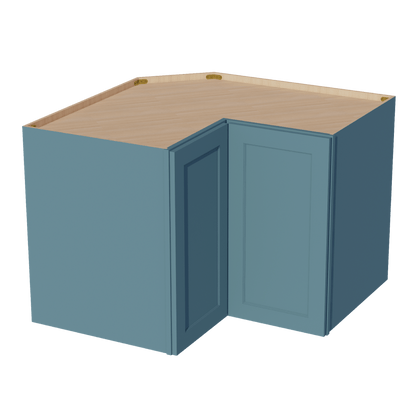 TG - WPC2430: Soft Green Shaker 24"W x 30"H 1 Door & 2 Shelves Pie Cut Wall Corner Cabinet - NextCabinets