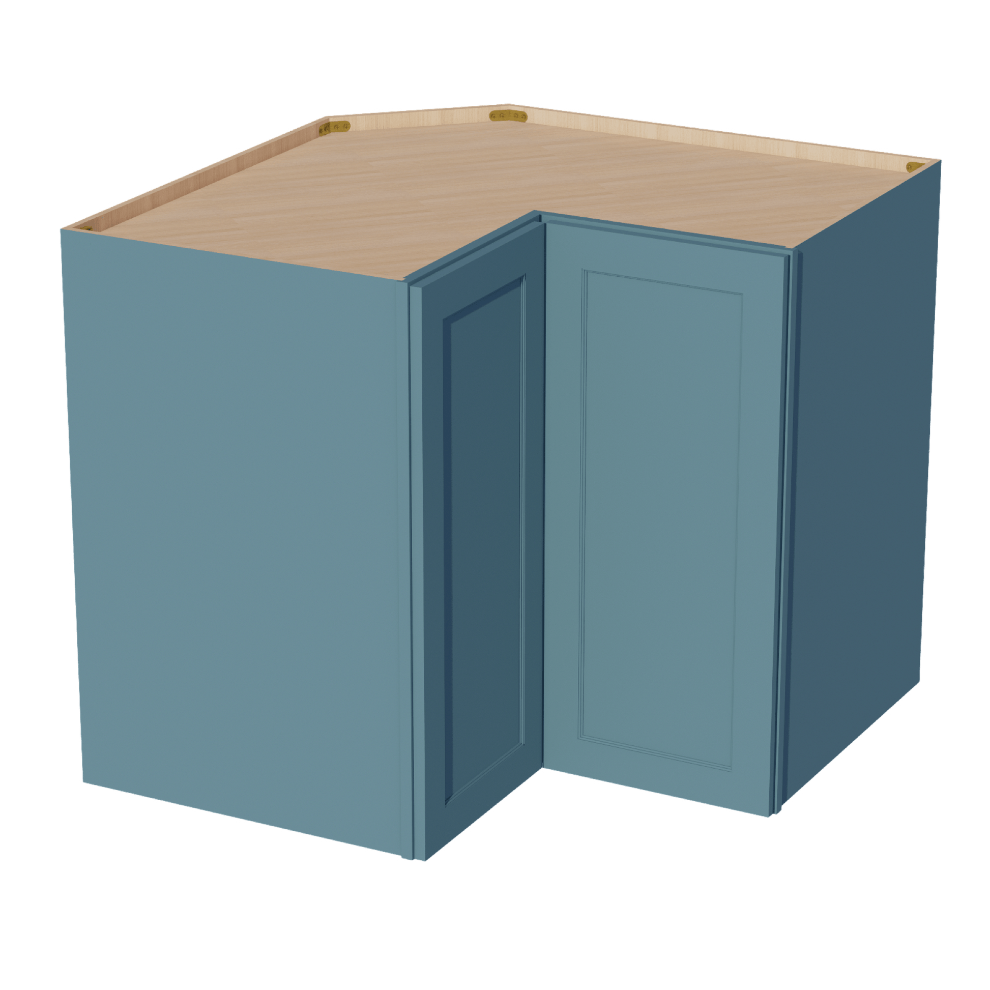 TG - WPC2436: Soft Green Shaker 24"W x 36"H 1 Door & 2 Shelves Pie Cut Wall Corner Cabinet - NextCabinets