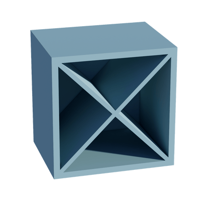 TG - WR1515: Soft Green Shaker 15"W x 15"H x 12"D Wall Wine Rack Incl. Shelf - NextCabinets