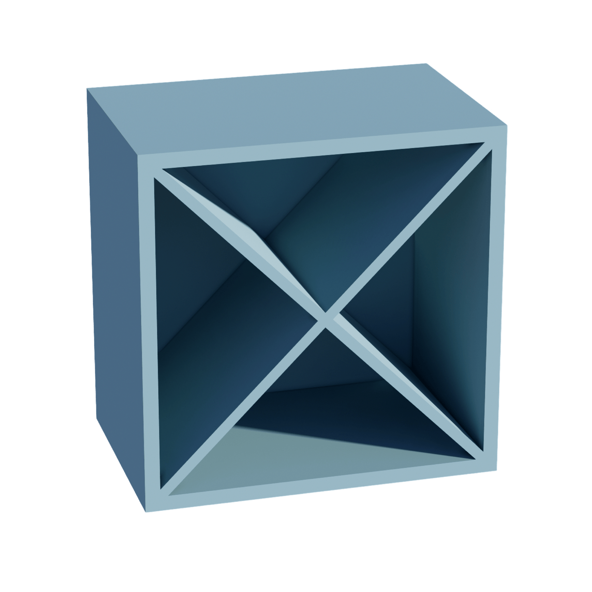 TG - WR1818: Soft Green Shaker 18"W x 18"H x 12"D Wall Wine Rack Incl. Shelf - NextCabinets