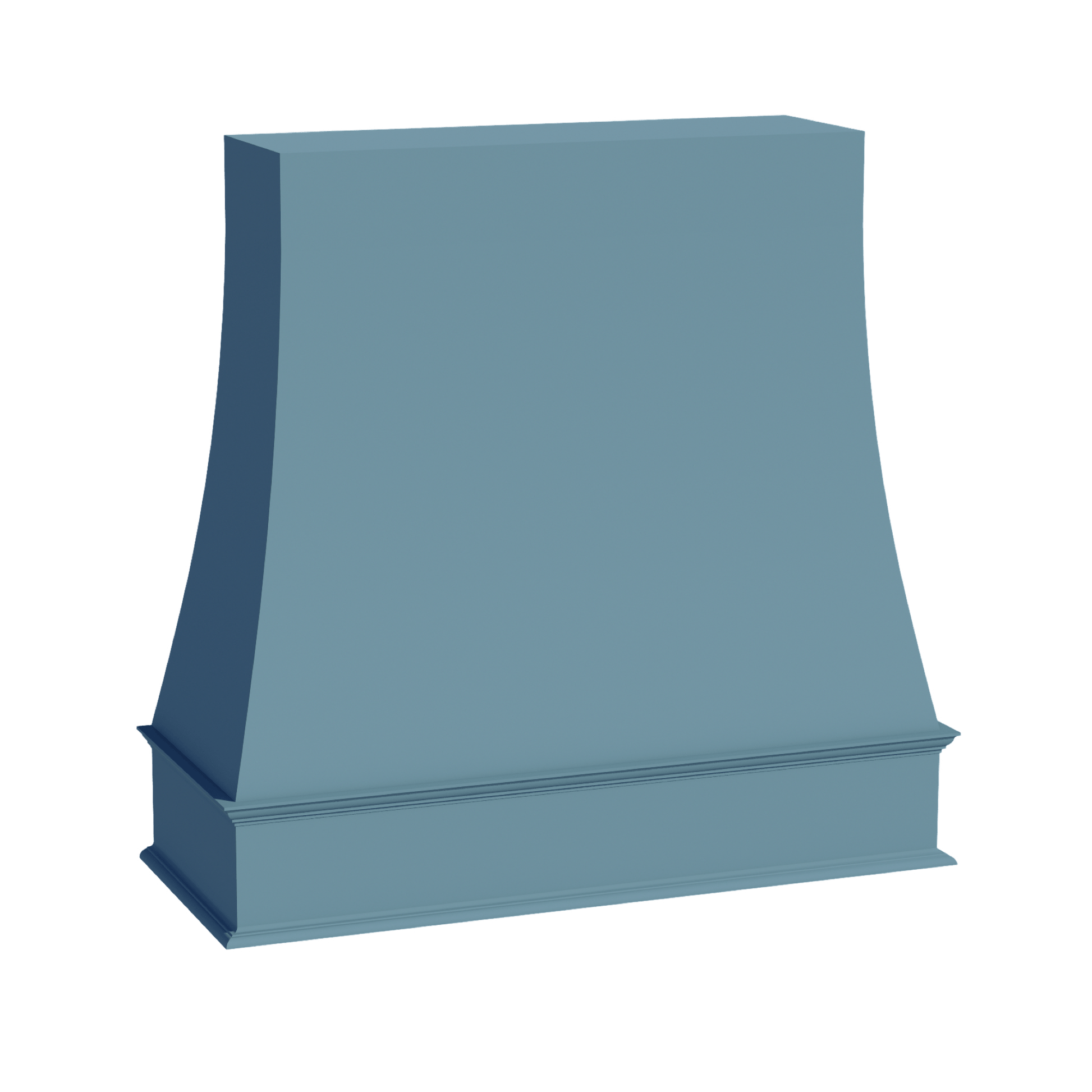 TG - WRH4848: Soft Green Shaker 48"W x 48"H Wood Wall Mounted Range Hoods - NextCabinets