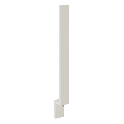 TW - BF3: Creamy White Shaker 3"W Base Cabinet Filler - NextCabinets