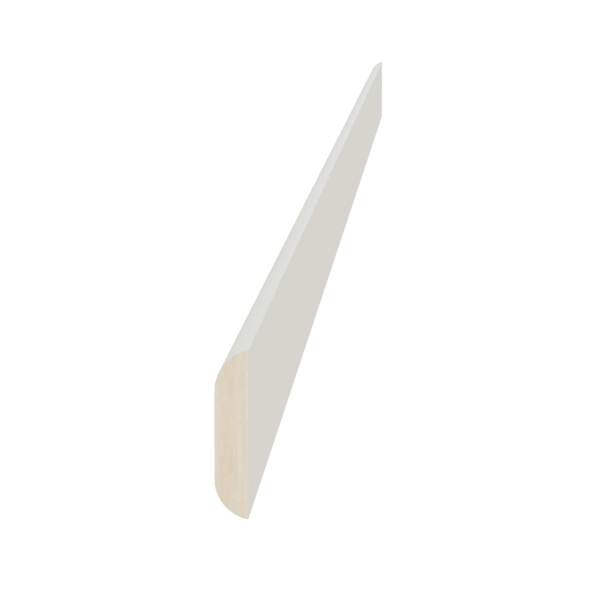 TW - BM1 - 1/4: Creamy White Shaker 96"W x 1 - 1/4"H x 1/4"D Batten Molding - NextCabinets