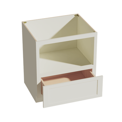 TW - BMC30: Creamy White Shaker 30" 1 Drawer Base Built - in Microwave Cabinets - NextCabinets