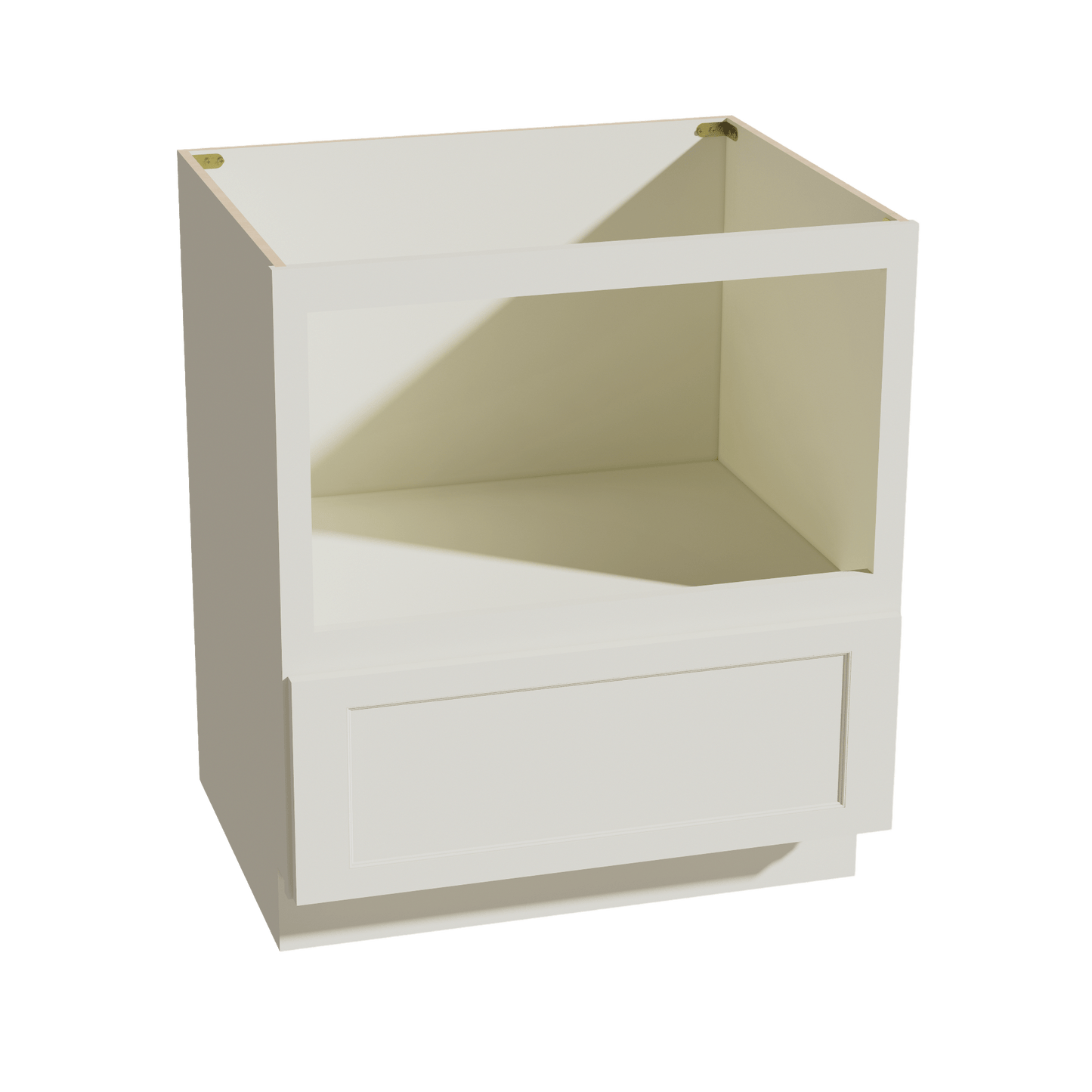 TW - BMC30: Creamy White Shaker 30" 1 Drawer Base Built - in Microwave Cabinets - NextCabinets