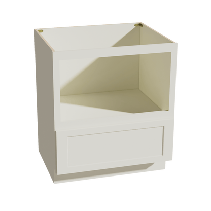 TW - BMC30: Creamy White Shaker 30" 1 Drawer Base Built - in Microwave Cabinets - NextCabinets