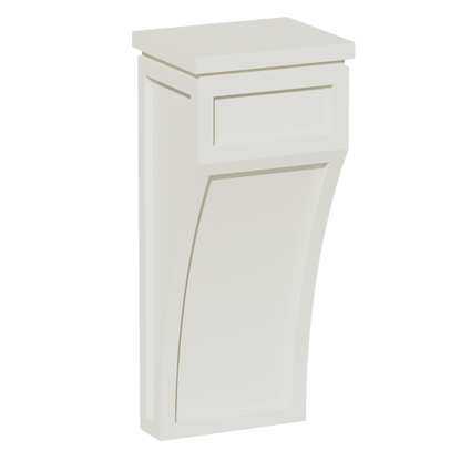 TW - CML: Creamy White Shaker 5 - 1/4"W x 12 - 1/2"H x 4 - 1/2"D Large Corbel - NextCabinets