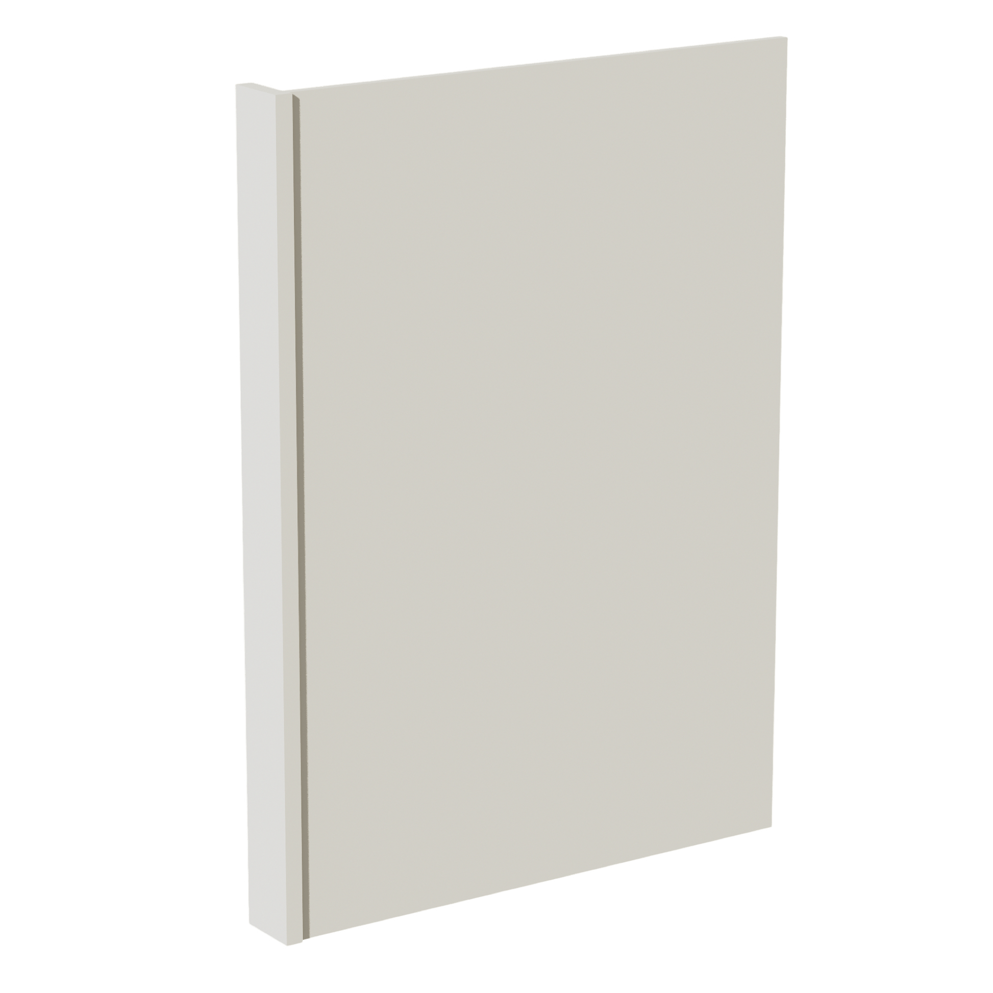 TW - DWR3: Creamy White Shaker 3" Filler - 24"W x 34 - 1/2"H x 1/2"D Dishwasher Return Panel - NextCabinets