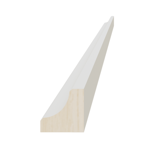 TW - ICM8: Creamy White Shaker 96"W x 3/4"H x 3/4"D Inside Corner Molding - NextCabinets